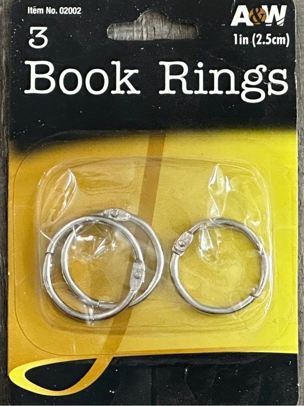 💞 New 3 Pack of Silver 1 Inch Book Rings for Crafts